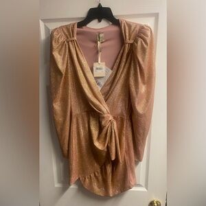 NWT 5RUE Italian Designer Sparkle/ Shimmer Mini Dress Size Medium